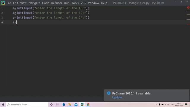 Python Program To Find The Area of A Given Triangle||Python Programs смотреть онлайн