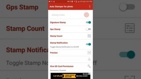 How to add date and time in photo on android