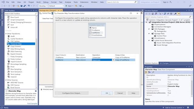 SSIS Tutorial | Character Map Transformation смотреть онлайн