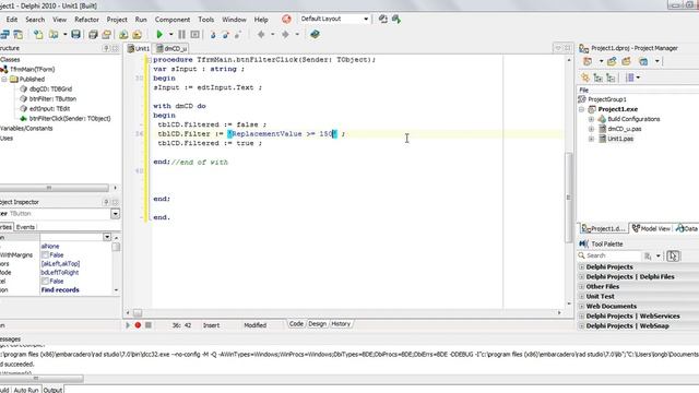 Databases in Delphi - Filter смотреть онлайн