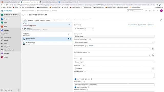 Azure Pipeline to Create Docker image & Upload into ACR | Azure Pipeline Upload Docker image to ACR смотреть онлайн