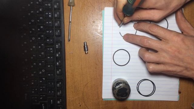 Как правильно поставить кольца на поршень китайского скутера 4т смотреть онлайн