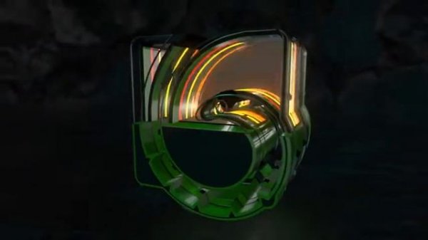 Cut Neon Audio React Logo | After Effects Template