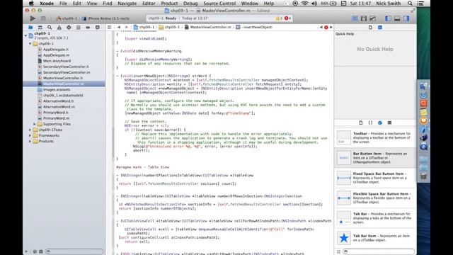 Starting Core Data - Chapter 9 project 2/3 смотреть онлайн
