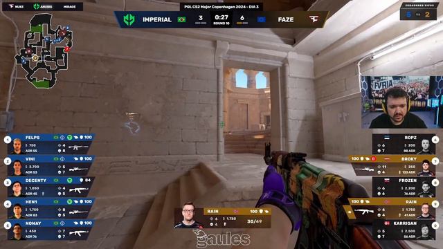 MELHOR JOGO DO MAJOR!🔥 IMPERIAL vs FAZE MELHORES MOMENTOS DA MD3 - PGL MAJOR 2024 смотреть онлайн