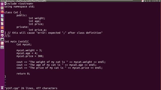 C++ | error expected ‘;’ after class definition, how to fix смотреть онлайн