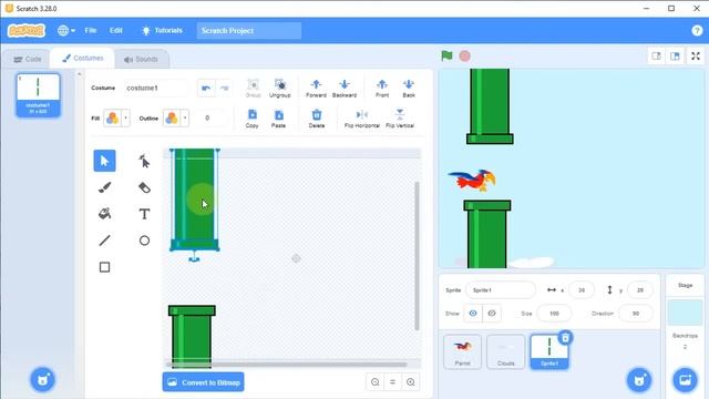 Tutorial Membuat Game Flappy Bird di Scratch, #3 Kelas 5 SD смотреть онлайн