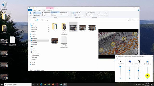 Preview Videos/Text without opening (Preview Pane, File Explorer, Windows 10) смотреть онлайн