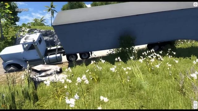 BeamNG.Drive Mod : Semi trailer (Crash test) смотреть онлайн