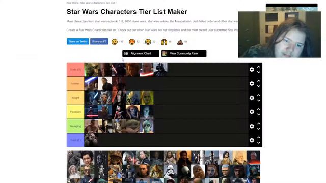 Ranking Star Wars characters in terms of Strength on a Tier List смотреть онлайн