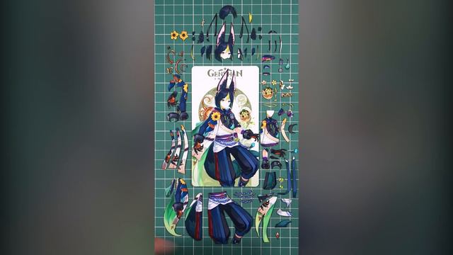 TIGHNARI - 3D Paper Custom | 3D Genshin Impact Card смотреть онлайн
