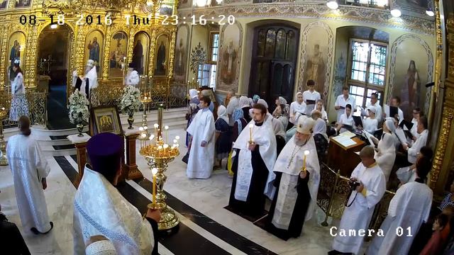18.08.2016 Всенощное бдение. Преображение Господа Бога и Спаса нашего Иисуса Христа. смотреть онлайн