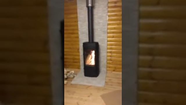 Печь-камин Ardenfire Марсель монтаж с черными дымоходами смотреть онлайн