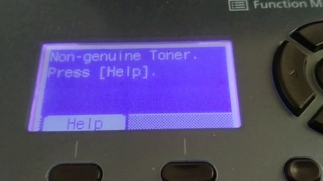 KYOCERA ECOSYS M2040dn Non Genuine Toner Error
