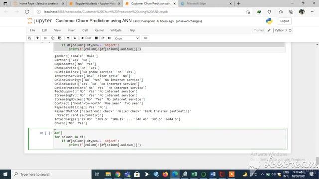 Customer Churn Analysis and Prediction using ANN| Deep Learning Tutorial(Tensorflow, Keras & Python смотреть онлайн