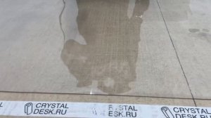 Разглаживаем гибкое стекло 2.5мм пароувлажнителем