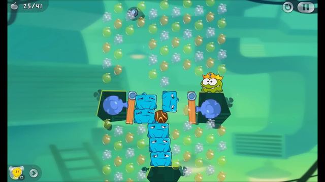 Cut the Rope 2 - Level 111 (3 stars, 41 fruits, 2 stars + don't use Blue's help) смотреть онлайн
