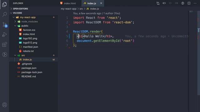 Elemente rendern und das virtuelle DOM | React Grundlagen смотреть онлайн