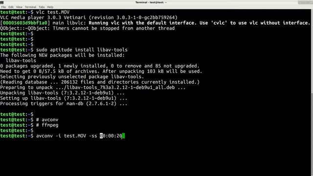 Как вырезать часть видео с помощью avconv/ffmpeg в Linux смотреть онлайн