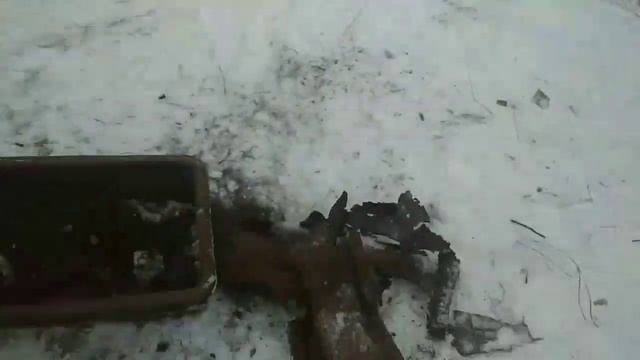 Металлокоп,первый опыт копа в снегу...