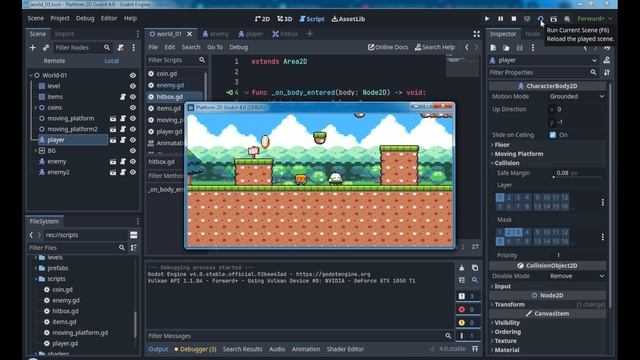 Ep09 - Causando e Sofrendo Danos (Hitbox e Hurtbox) na GODOT 4.0 - Criando um Jogo de Plataforma 2D смотреть онлайн