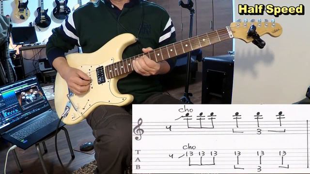 Deep Purple 　Smoke On The Water 　Ritchie Blackmore Solo 　スモーク・オン・ザ・ウォーター　ギターソロ　With Tablature タブ譜付き смотреть онлайн