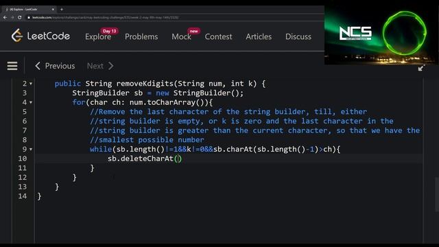 Day 13 - Remove K Digits [LeetCode] смотреть онлайн