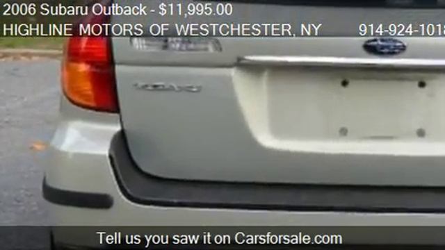 2006 Subaru Outback 2.5XT Limited Wagon - for sale in OSSINI смотреть онлайн