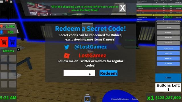 NEW SECRET CODES FOR ROBLOX BLOOD MOON TYCOON!! #6 смотреть онлайн