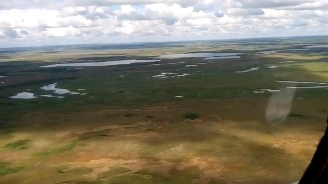 Ямальская тундра - летим дальше на север до Сеяхи! (полёт на ми-8) смотреть онлайн