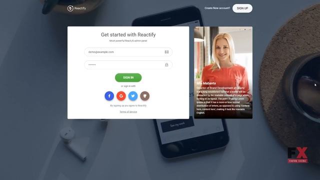 Reactify - React Redux Material BootStrap 4 Admin Template Tim смотреть онлайн