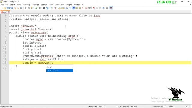 Scanner Class - Define Integer & Double & String || Using Java смотреть онлайн