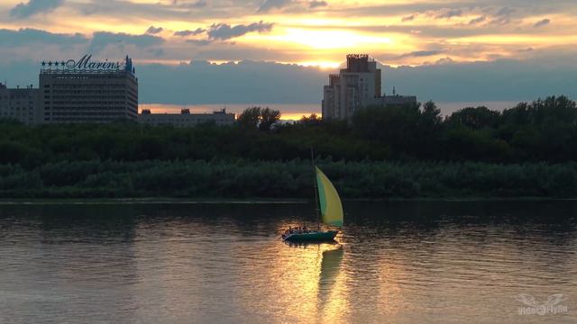 Ока, яхта, закат ... смотреть онлайн