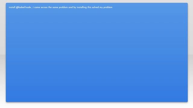 babel-node is not recognized as an internal or external command, operable program or batch file смотреть онлайн