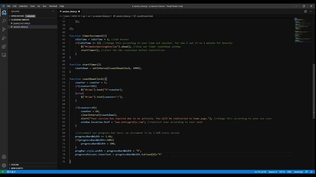 How to Implement Javascript Session Timeout | JS 2020 смотреть онлайн