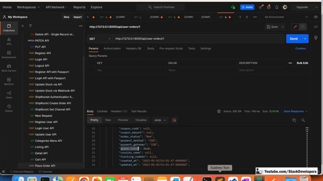 #50 React JS Tutorial with Laravel | React JS Complete Basic App | Display User Orders on React App смотреть онлайн