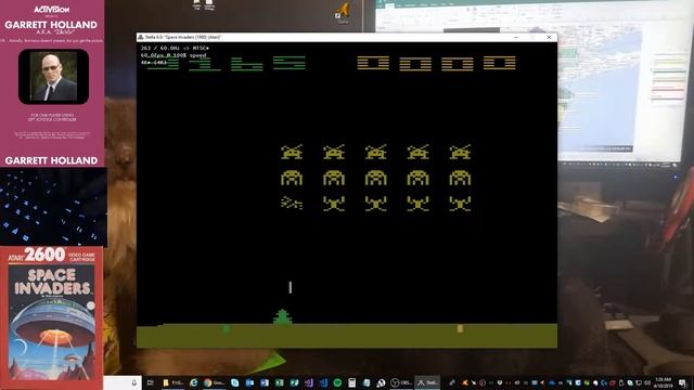 Space Invaders - Atari 2600 EMU - Game 11 B/B - 8,500 ** WORLD RECORD ** смотреть онлайн