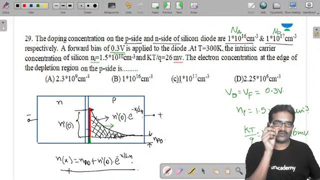 Concept through Problems in PN-Junction Diode -2 | PN-Junction Diode | Venkata Sir смотреть онлайн