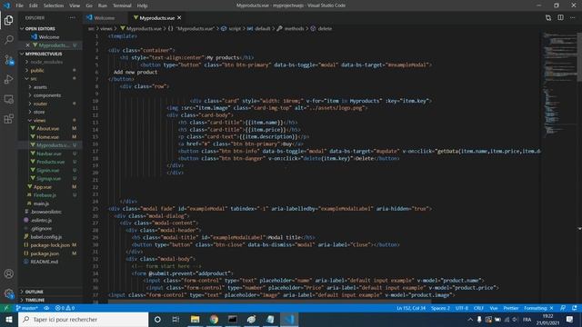 46 Project VUEJS And FIREBASE In Arabic | شرح Page Delete Product From Firebase смотреть онлайн