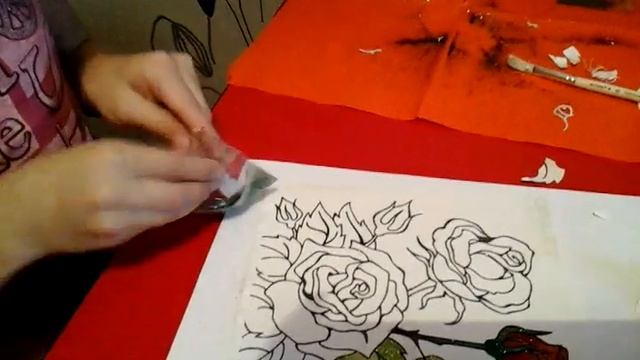 Рисунок блестками 1часть смотреть онлайн