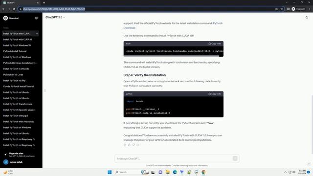 install pytorch with cuda 11 6 смотреть онлайн