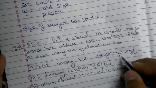 ADDRESS CALCULATION IN 1D AND 2D ARRAY [HINDI & ENGLISH] смотреть онлайн