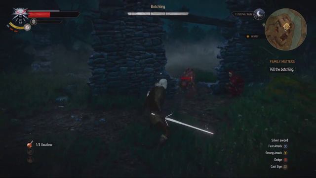 Witcher 3 Botchling Easy Kill (Bloody Baron) смотреть онлайн