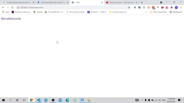025. Boshqa HTML fayllarga havola bilan ulanish смотреть онлайн