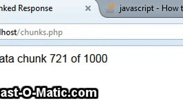 A chunked response with PHP смотреть онлайн