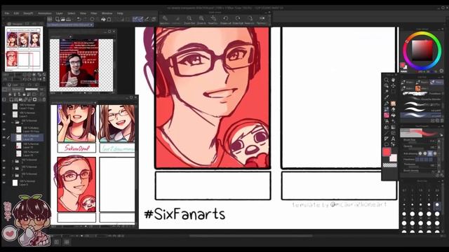 Six Fanarts Challenge! |Drawing people I enjoy watching :D | смотреть онлайн