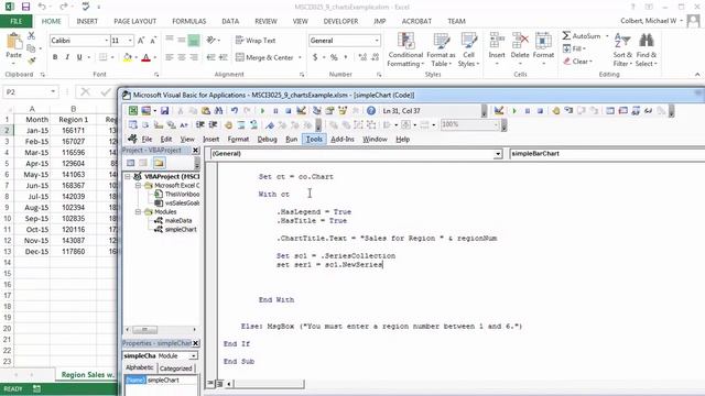Creating Charts in Excel VBA смотреть онлайн