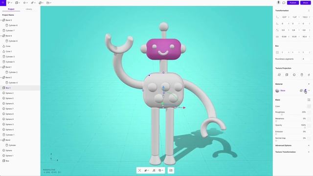 Урок по Vectary 3D: создаём робота смотреть онлайн