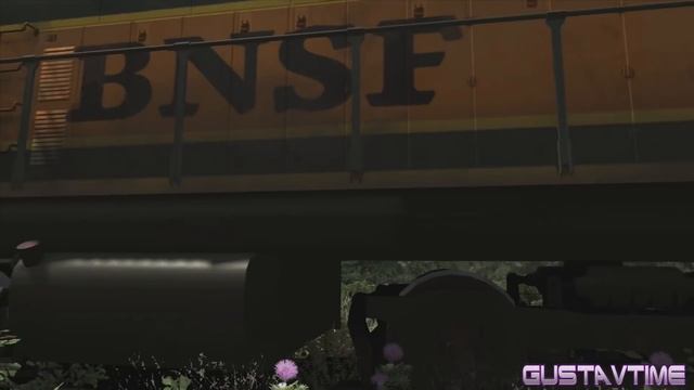 Crossing the fallen bridge with a BNSF Train❗? смотреть онлайн
