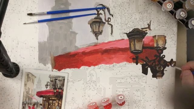 Раскраска по номерам - рисуем! ?Раскрашиваем в технике растушёвки кистью. Мастер-класс! смотреть онлайн